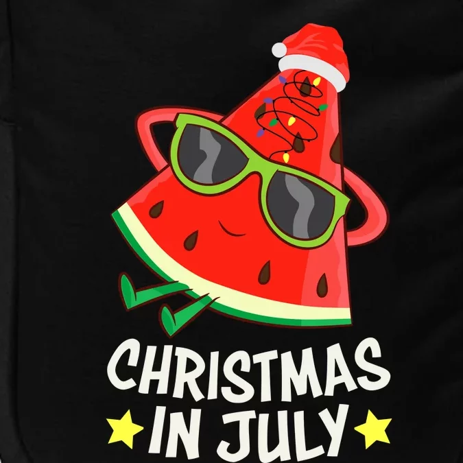 Christmas In July Watermelon Xmas Tree Summer Impact Tech Backpack