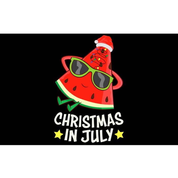 Christmas In July Watermelon Xmas Tree Summer Bumper Sticker