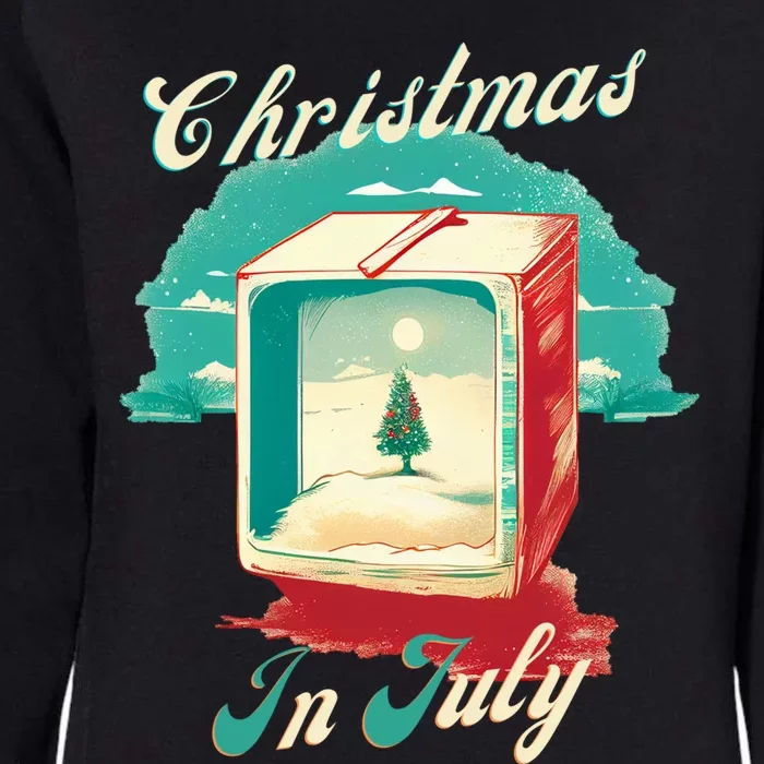 Christmas In July Gift Womens California Wash Sweatshirt