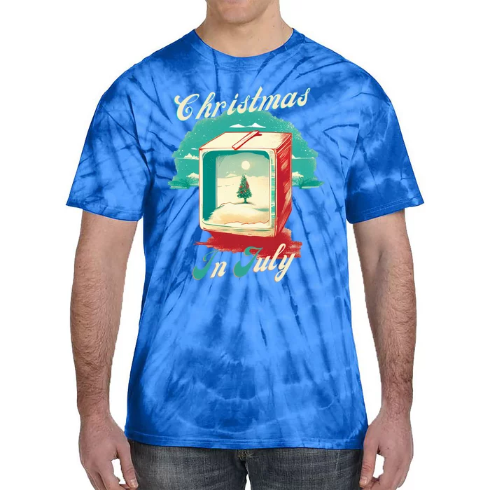 Christmas In July Gift Tie-Dye T-Shirt