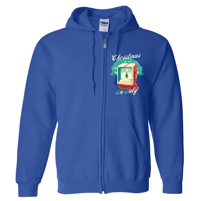 Christmas In July Gift Full Zip Hoodie