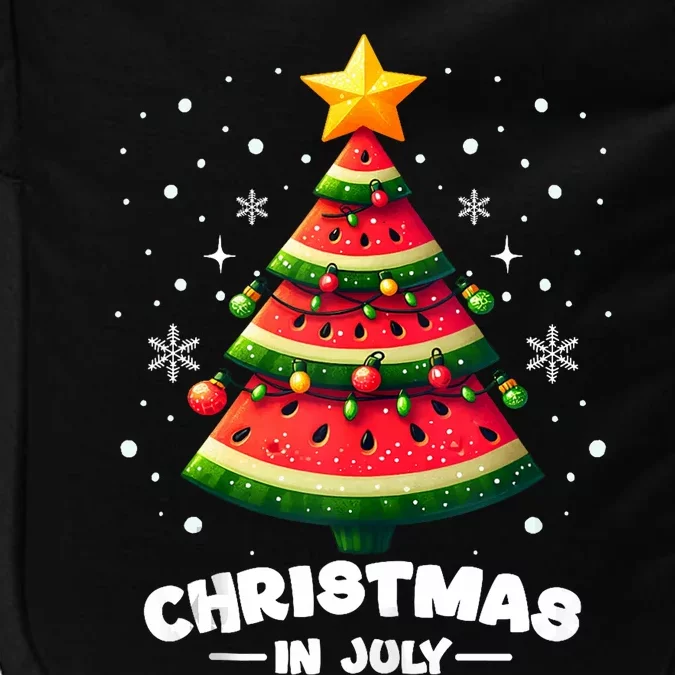 Christmas In July Watermelon Xmas Tree Summer Impact Tech Backpack