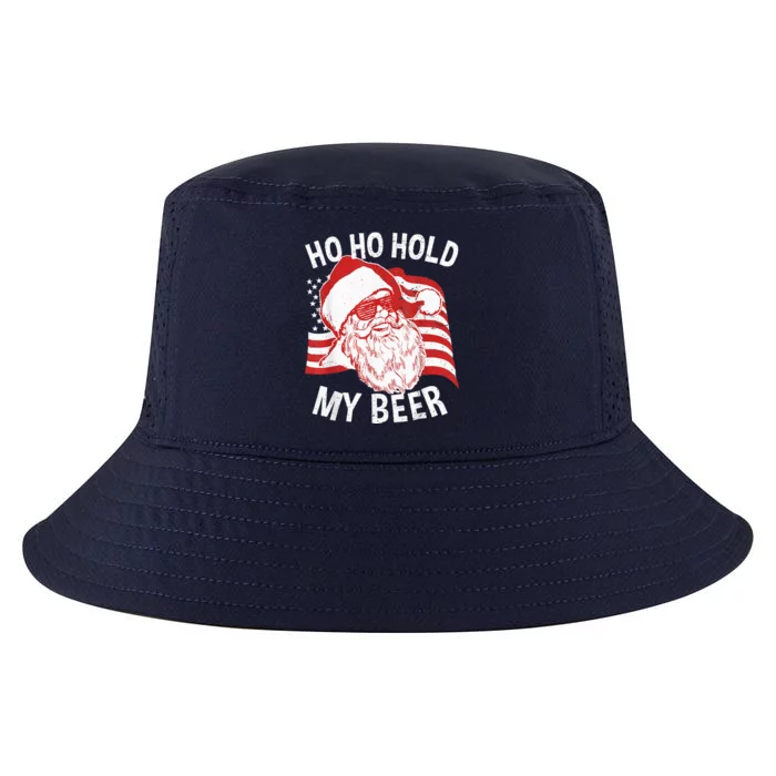 Christmas In July Santa Ho Ho Hold My Beer Drink Lover Cool Comfort Performance Bucket Hat