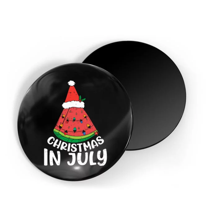 Christmas In July Watermelon Xmas Tree Summer Magnet