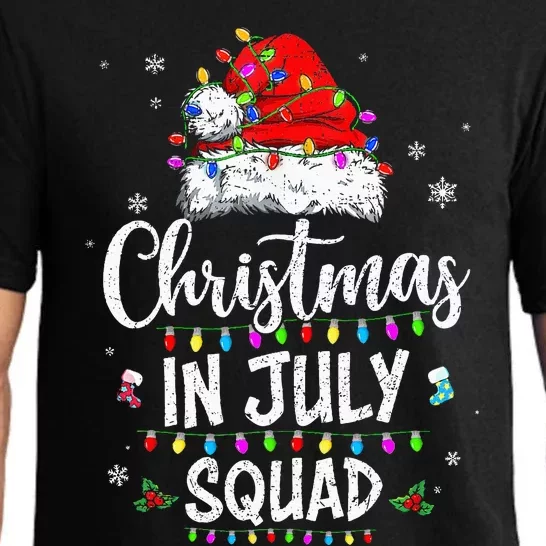 Christmas In July Squad Funny Summer Xmas Pajama Set