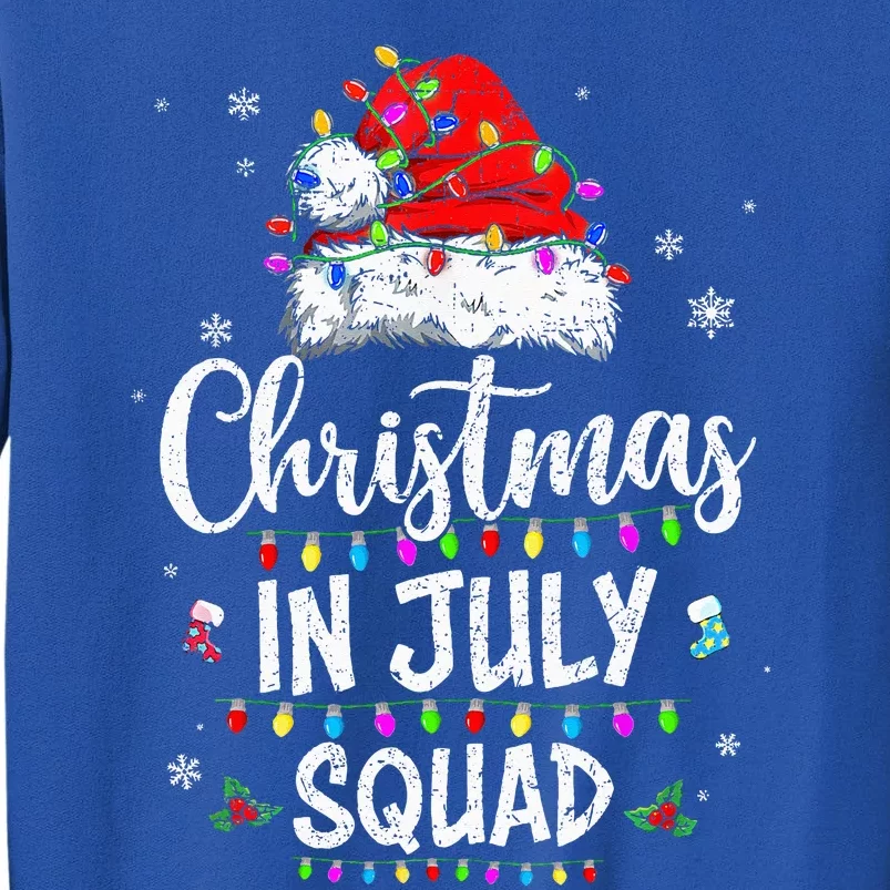 Christmas In July Squad Funny Summer Xmas Sweatshirt