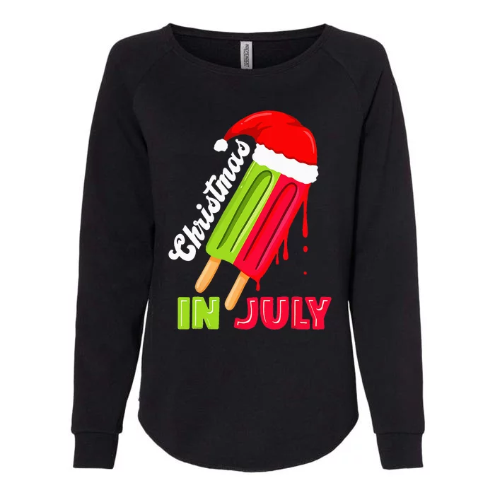 Christmas In July Watermelon Ice Pops Fun Christmas In July Womens California Wash Sweatshirt