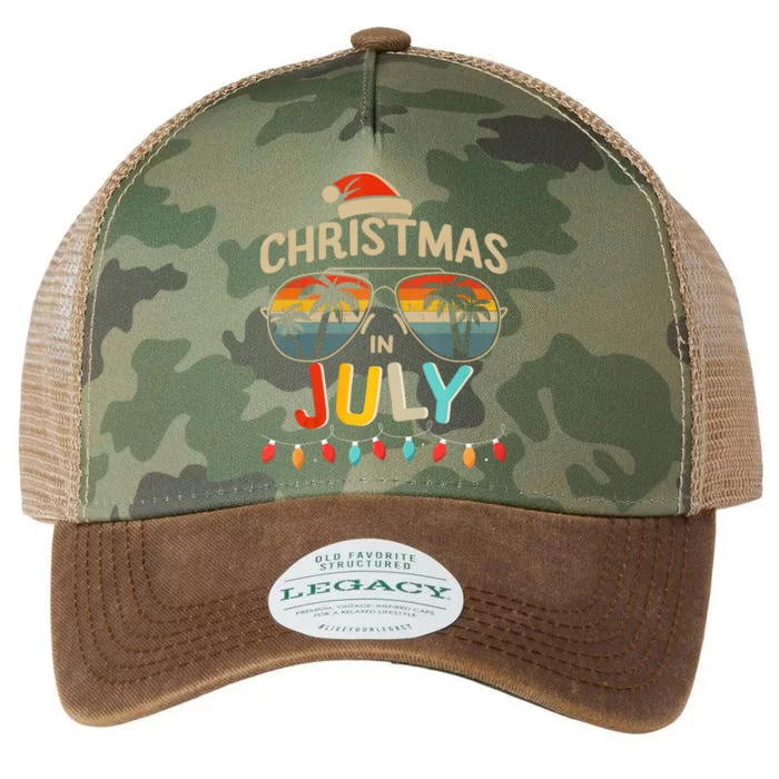 Christmas In July With Vintage Sunglasses For Summer Xmas Legacy Tie Dye Trucker Hat