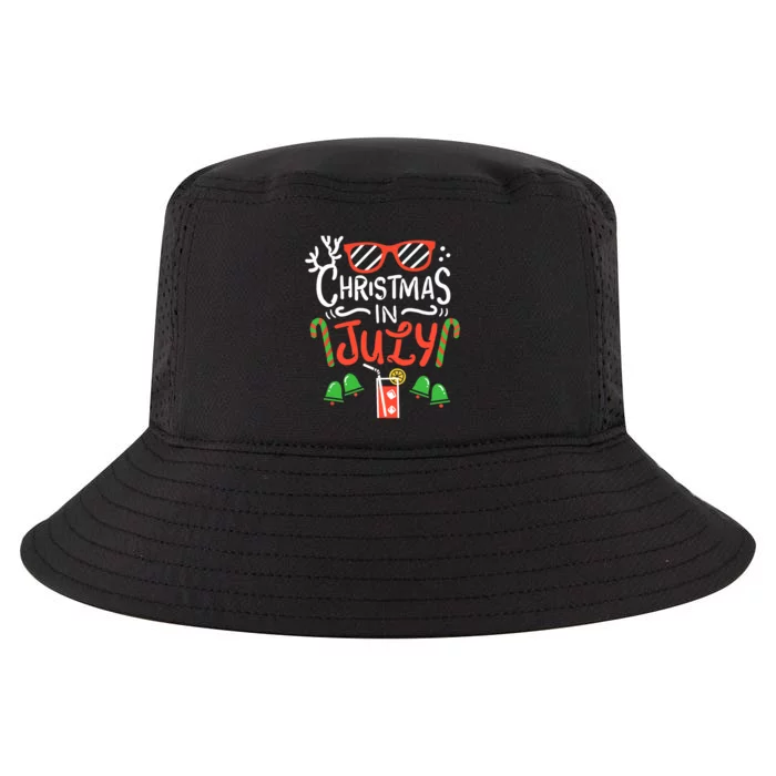 Christmas In July Summer Beach Vacation Cool Comfort Performance Bucket Hat