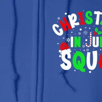 Christmas In July Squad Funny Christma Summer Full Zip Hoodie