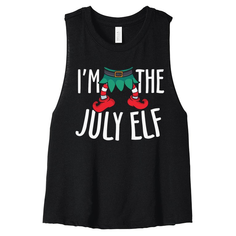 Christmas In July Im The Christmas In July Women’s Racerback Cropped Tank