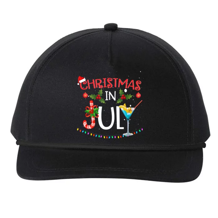 Christmas In July Summer Beach Vacation Snapback Five-Panel Rope Hat