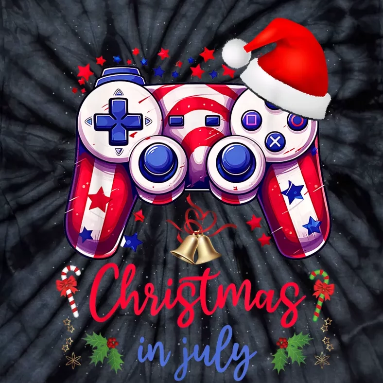 Christmas In July Funny Game Controller Lovers Men Women Tie-Dye T-Shirt