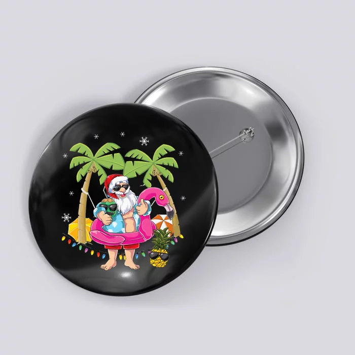 CHRISTMAS IN JULY Summer Xmas Decoration Button