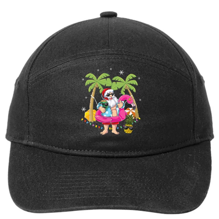 CHRISTMAS IN JULY Summer Xmas Decoration 7-Panel Snapback Hat