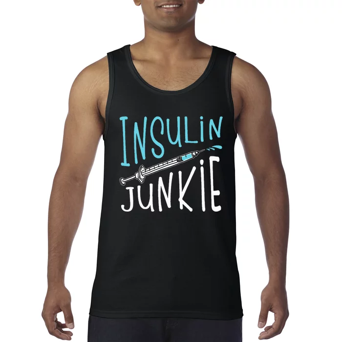 Cool Insulin Junkie Funny Diabetes Awareness Gift Tank Top