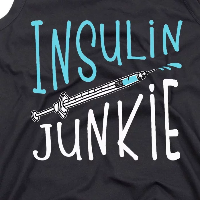 Cool Insulin Junkie Funny Diabetes Awareness Gift Tank Top