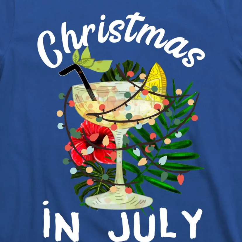 Christmas In July Party Summer Cocktail Xmas Ing Funny Gift T-Shirt