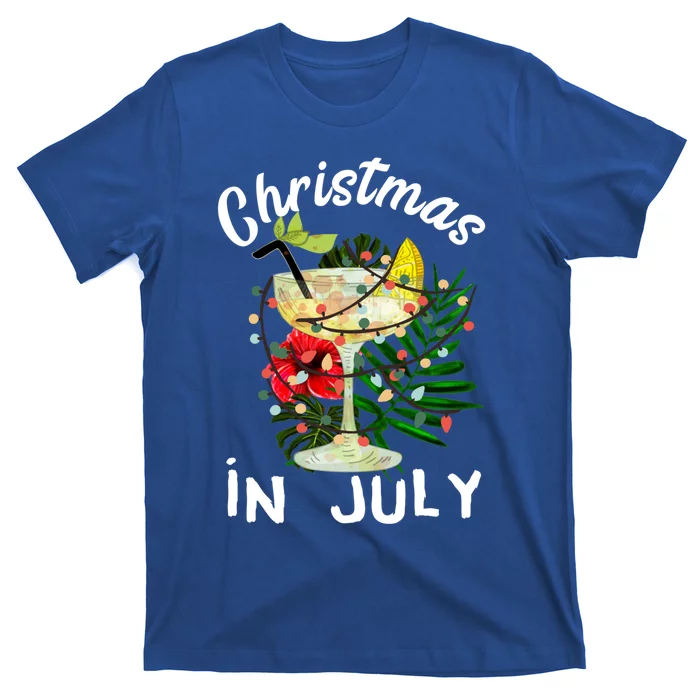 Christmas In July Party Summer Cocktail Xmas Ing Funny Gift T-Shirt