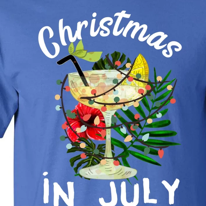 Christmas In July Party Summer Cocktail Xmas Ing Funny Gift Tall T-Shirt