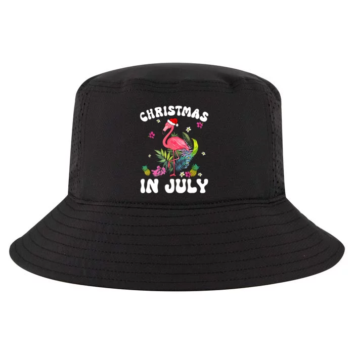 Christmas In July For Women Pink Flamingo Pink Women Cool Comfort Performance Bucket Hat