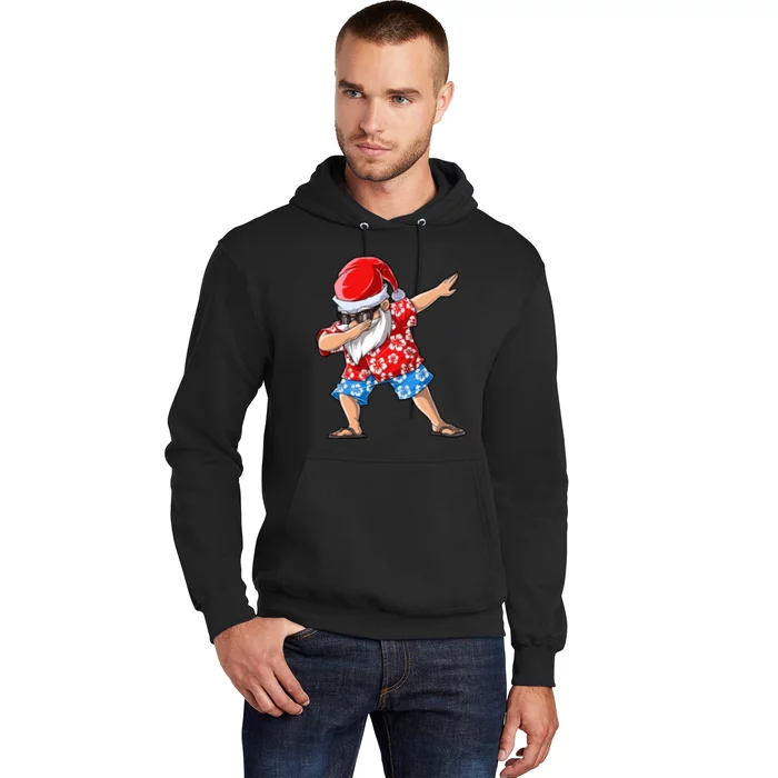 Christmas In July Dabbing Santa Hawaiian Xmas Dab Hoodie