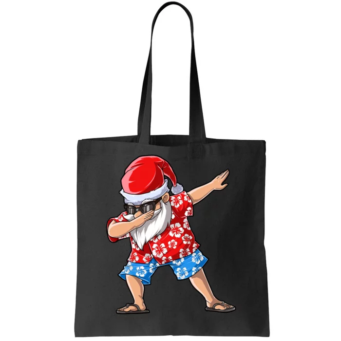 Christmas In July Dabbing Santa Hawaiian Xmas Dab Tote Bag