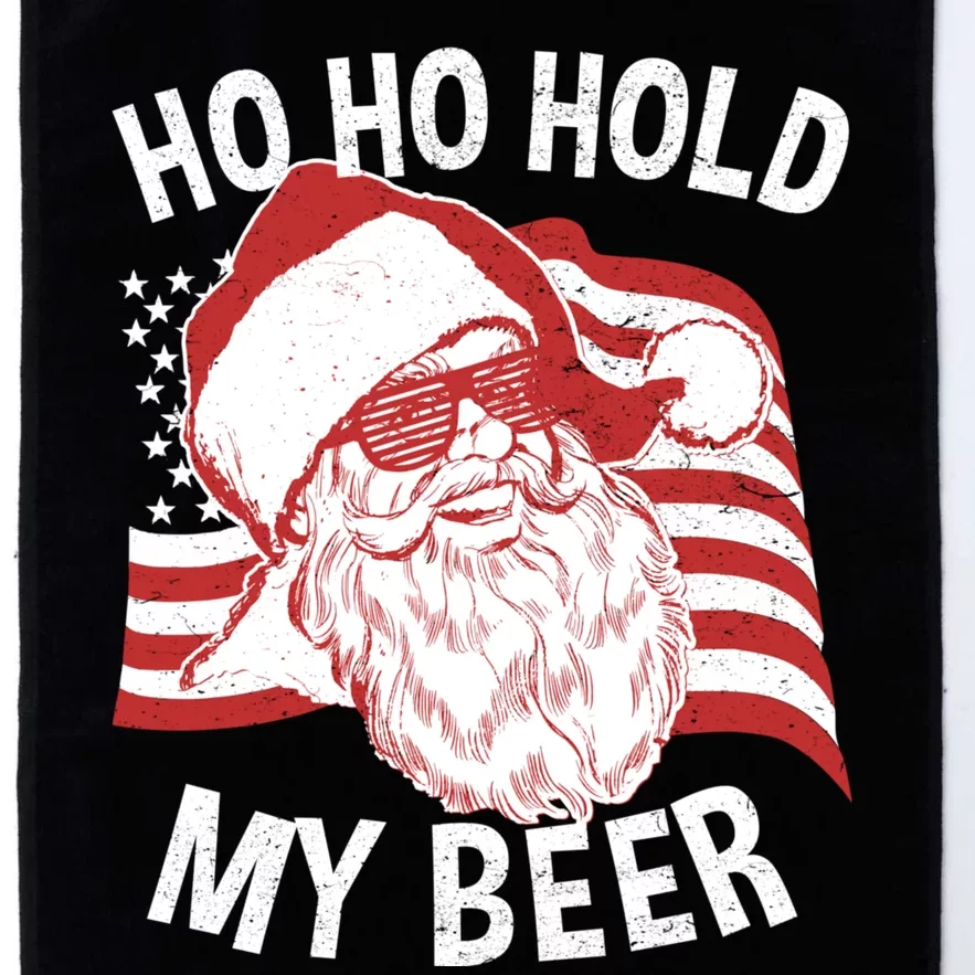 Christmas In July Funny | Santa Ho Ho Hold My Beer Platinum Collection Golf Towel