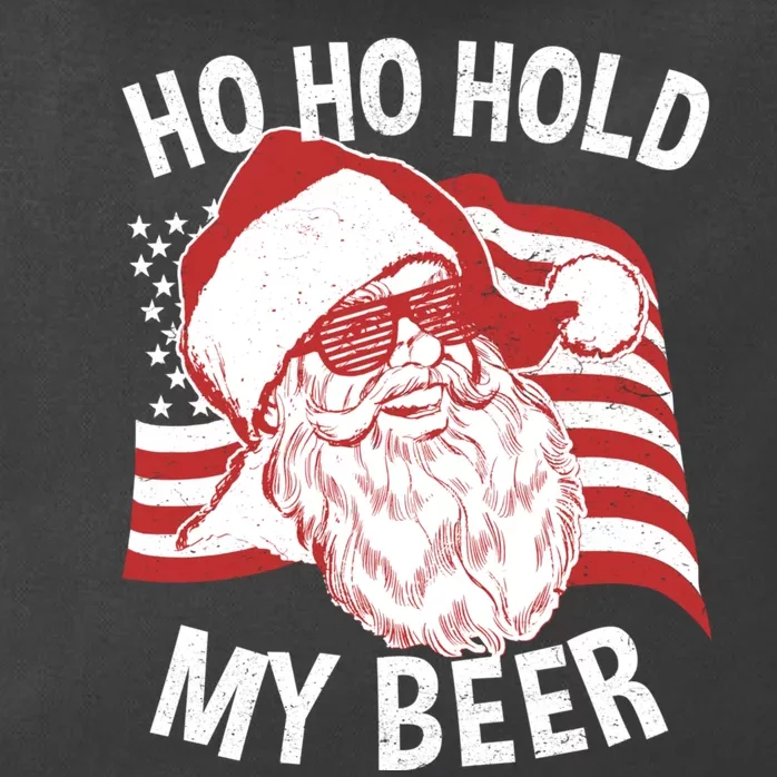 Christmas In July Funny | Santa Ho Ho Hold My Beer Zip Tote Bag