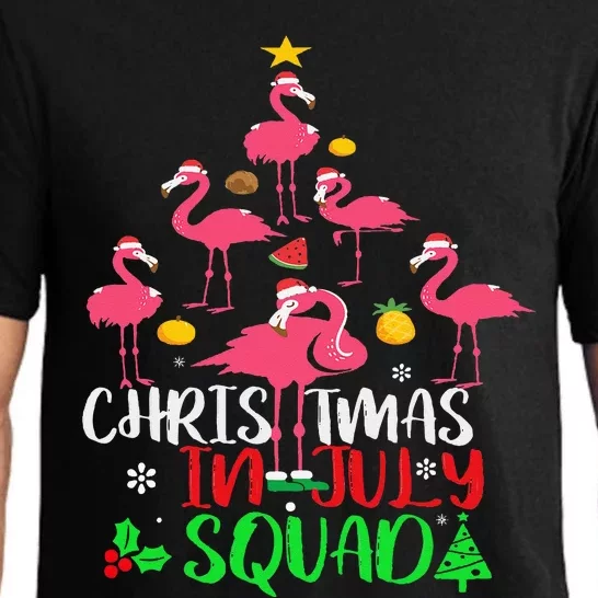 Christmas In July Squad Funny Summer Xmas Pajama Set