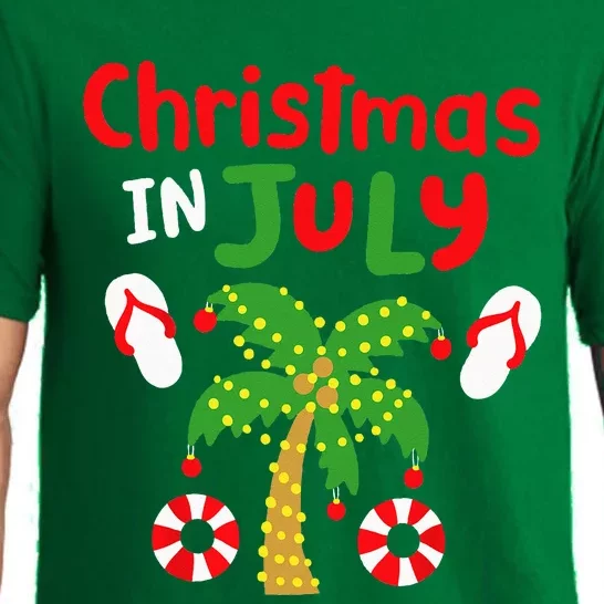 Christmas in July Funny Summer Xmas Pajama Set