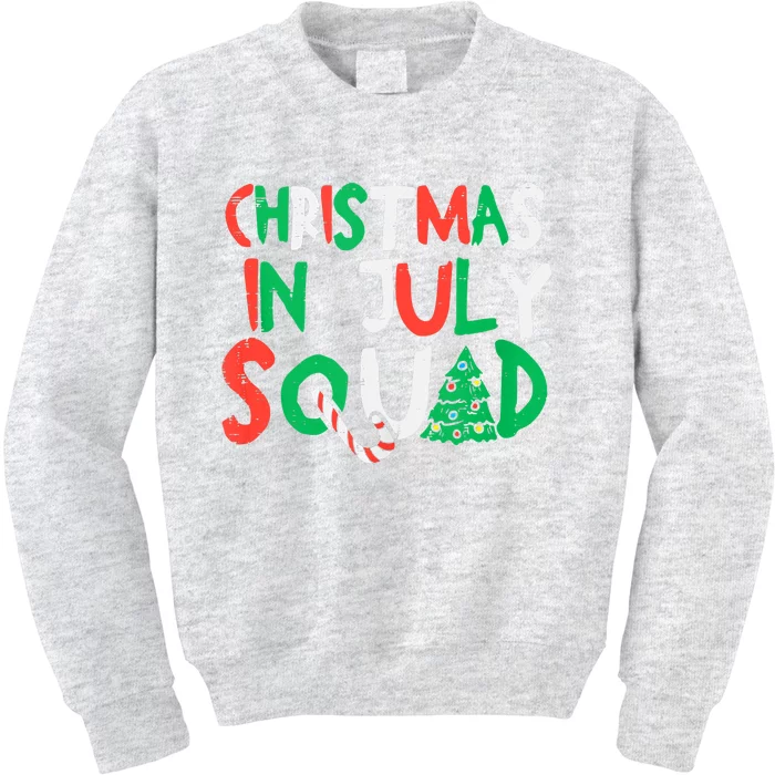 Christmas In July Squad Funny Summer Xmas Men Women Kids Sweatshirt