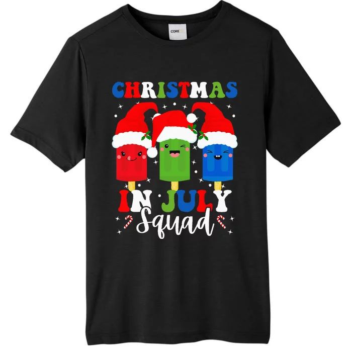 Christmas In July Squad Santa Hats Popsicles Xmas Vibes ChromaSoft Performance T-Shirt