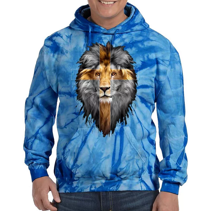 Christian Inspiration Jesus Lion Of Judah Tie Dye Hoodie