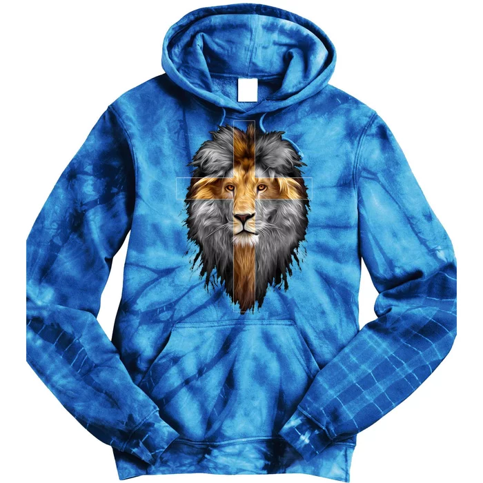 Christian Inspiration Jesus Lion Of Judah Tie Dye Hoodie