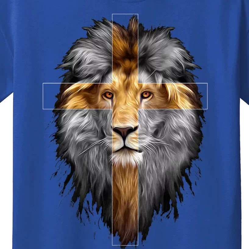 Christian Inspiration Jesus Lion Of Judah Kids T-Shirt