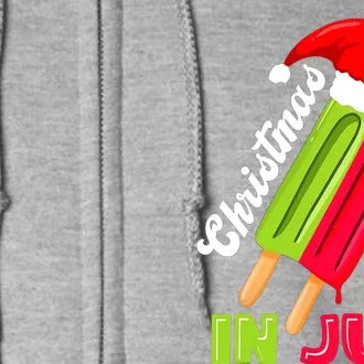 Christmas In July Watermelon Ice Pops Full Zip Hoodie