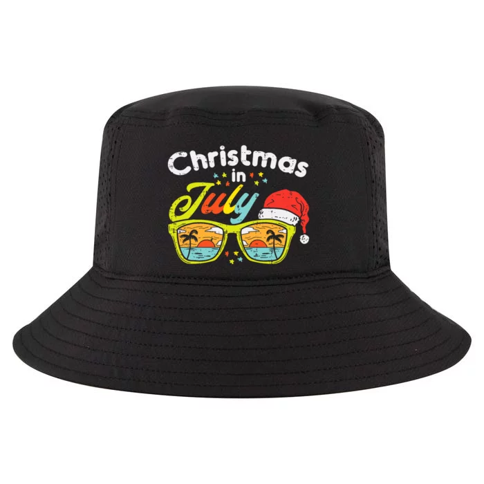 Christmas In July Sunglasses Santa Beach Summer Summer Xmas Cool Comfort Performance Bucket Hat