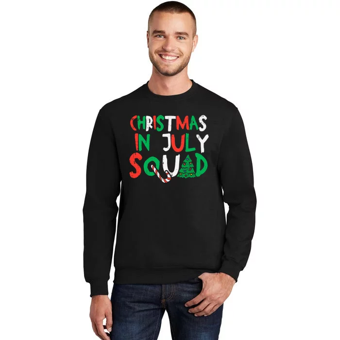 Christmas In July Squad Funny Summer Xmas Sweatshirt