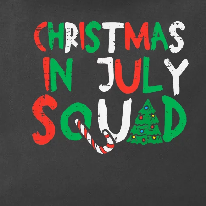 Christmas In July Squad Funny Summer Xmas Zip Tote Bag