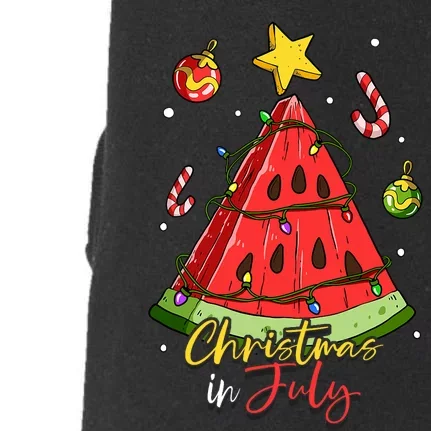 Christmas In July Watermelon Tree Doggie 3-End Fleece Hoodie