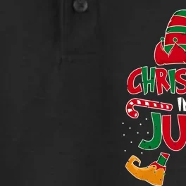 Christmas In July Elf Beach Summer Funny Christmas In July Dry Zone Grid Performance Polo