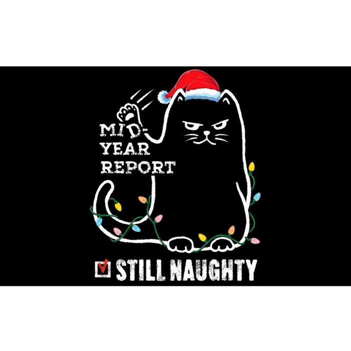 Christmas In July Mid Year Report Still Naughty Santa Cat Bumper Sticker