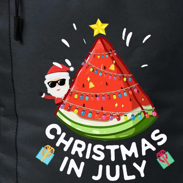 Christmas In July Watermelon Santa Summer Tree Daily Commute Backpack