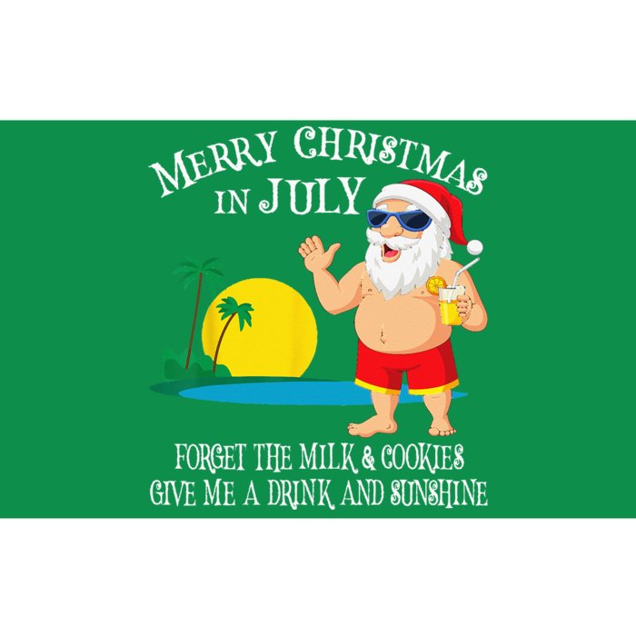 Christmas In July Pool Party Santa Vacation Gift Bumper Sticker