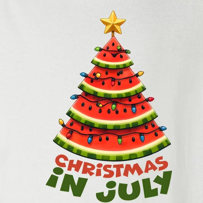 Christmas In July Funny Watermelon Funny Toddler Long Sleeve Shirt