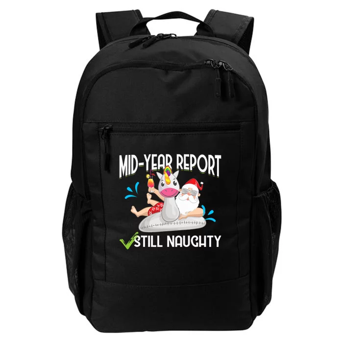 Christmas In July Mid Year Report Still Naughty Santa Daily Commute Backpack