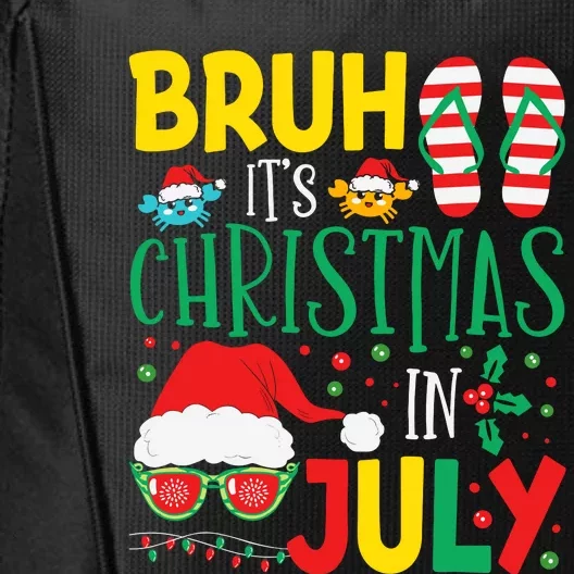 Christmas In Julys For Wo Bruh Summer Santa City Backpack