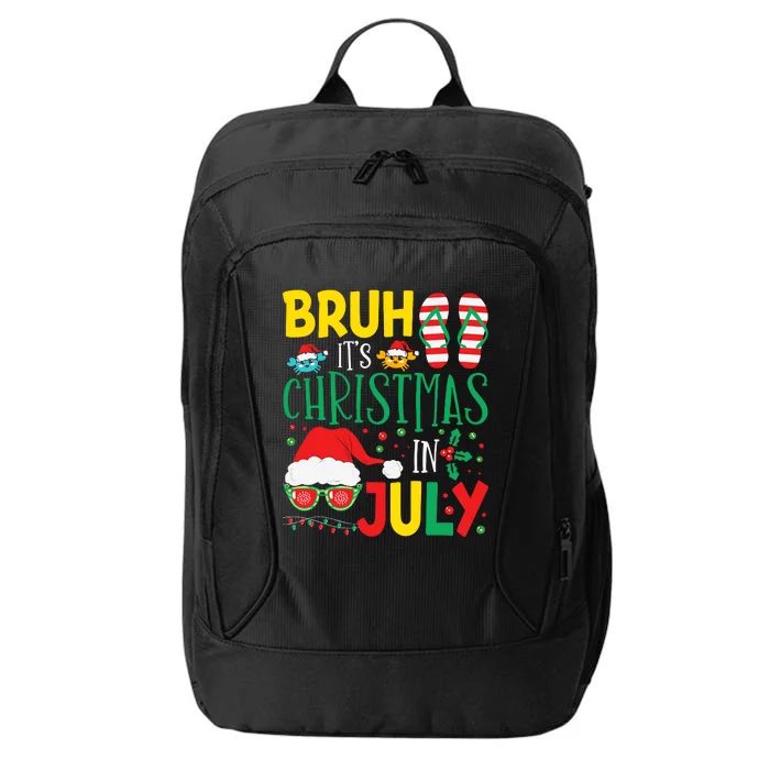 Christmas In Julys For Wo Bruh Summer Santa City Backpack