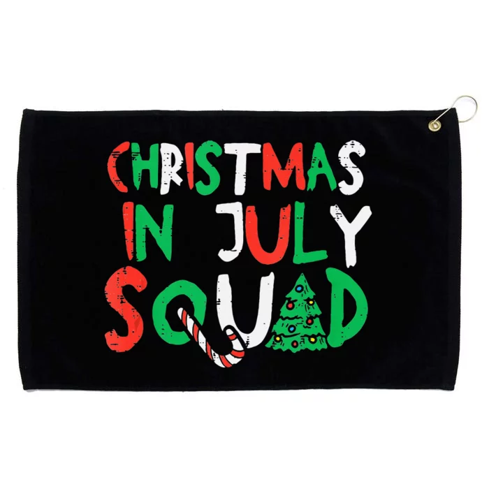 Christmas In July Squad Funny Summer Xmas Men Women Kids Grommeted Golf Towel